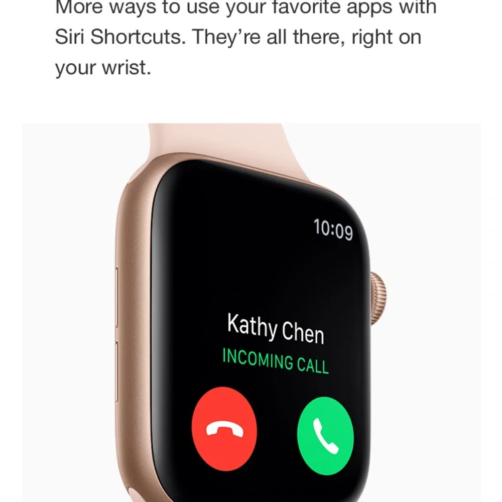 Apple Smartwatch with 2 straps. Size 44; series 4